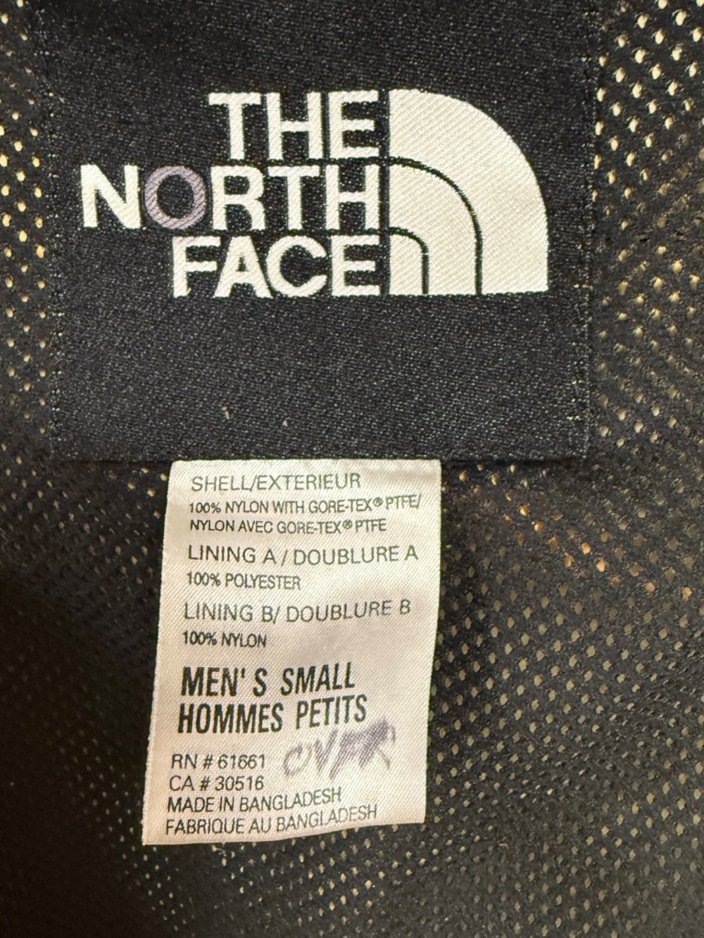 North Face Gore-Tex Mountain Rain Snow Light Jacket Olive Green Black Men S - Picture 6 of 7